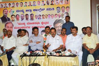 ೬ಕೆಎಂಎನ್‌ಡಿ-೨ಸುದ್ದಿಗೋಷ್ಠಿಯಲ್ಲಿ ಕೃಷಿ ಮತ್ತು ಜಿಲ್ಲಾ ಉಸ್ತುವಾರಿ ಸಚಿವ ಎನ್.ಚಲುವರಾಯಸ್ವಾಮಿ ಮಾತನಾಡಿದರು. | Kannada Prabha