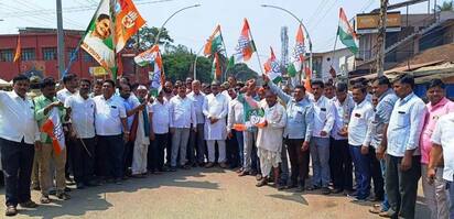 ಮುಂಡಗೋಡದಲ್ಲಿ ಜಿಲ್ಲಾ ಕಾಂಗ್ರೆಸ ಪ್ರತಿಭಟನೆ  | Kannada Prabha