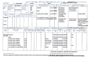 ಚಿಕ್ಕಮಗಳೂರು ತಾಲೂಕಿನ ಹವ್ವಳ್ಳಿ ಗ್ರಾಮದ ಸರ್ವೆ ನಂಬರ್ 303 ರಲ್ಲಿ ಗೋಮಾಳ, ಅರಣ್ಯ ಹಾಗೂ ಕೆಲವು ಜನರ ಜಮೀನು ಇರುವ ಆರ್‌ಟಿಸಿ. | Kannada Prabha
