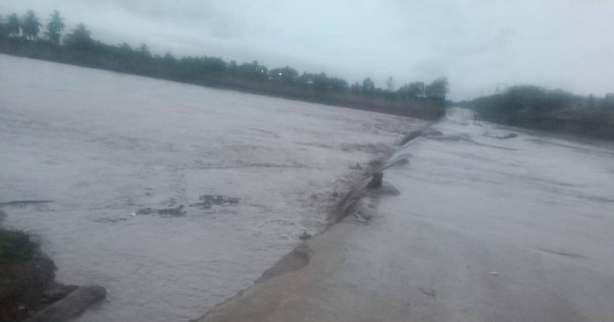 rain-filled ravine: road connectivity to many villages cut off
