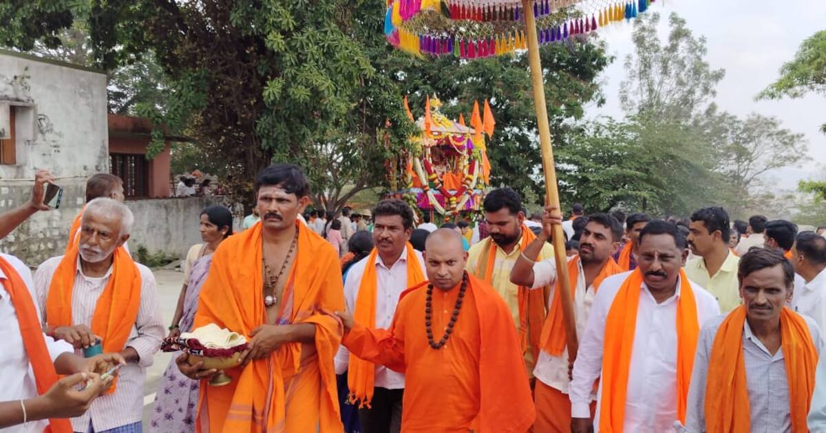 puspagiri mallikarjuna swami rathotsava of belur which was held in a ...